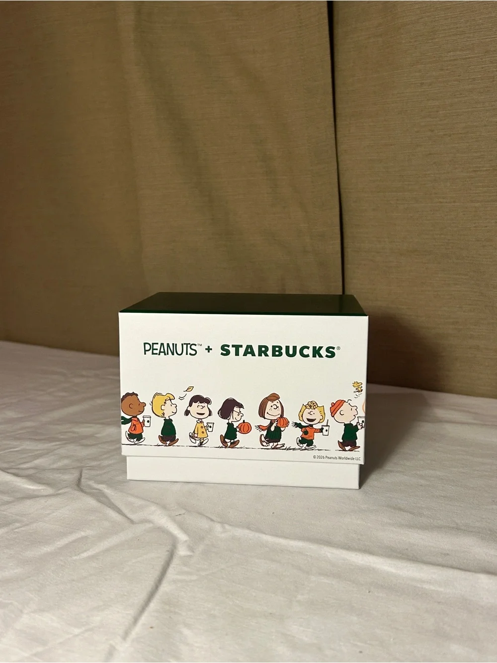 Starbucks x Peanuts Kids Cream Ceramic Mug - Green Accent